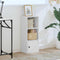 vidaXL Bookcase White 31x24x77 cm Engineered Wood