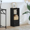 vidaXL Bookcase Black Oak 31x24x77 cm Engineered Wood