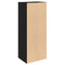 vidaXL Bookcase Black Oak 31x24x77 cm Engineered Wood