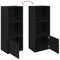 vidaXL Bookcase Black Oak 31x24x77 cm Engineered Wood