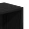 vidaXL Bookcase Black Oak 31x24x77 cm Engineered Wood