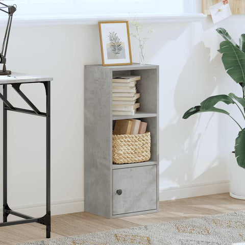 vidaXL Bookcase Concrete Grey 31x24x77 cm Engineered Wood