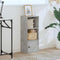 vidaXL Bookcase Concrete Grey 31x24x77 cm Engineered Wood