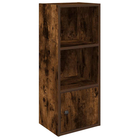 vidaXL Bookcase Smoked Oak 31x24x77 cm Engineered Wood