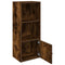 vidaXL Bookcase Smoked Oak 31x24x77 cm Engineered Wood