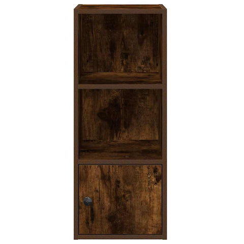 vidaXL Bookcase Smoked Oak 31x24x77 cm Engineered Wood