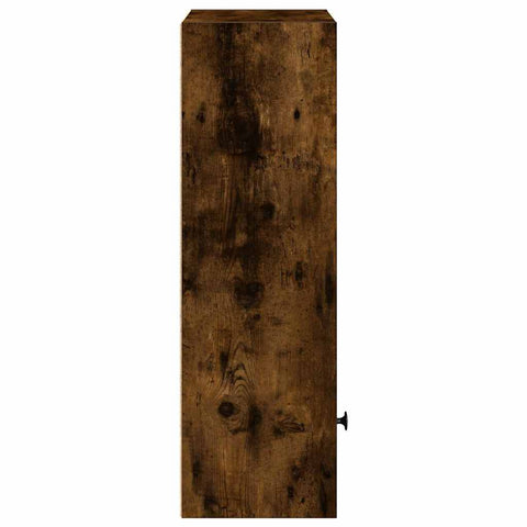 vidaXL Bookcase Smoked Oak 31x24x77 cm Engineered Wood