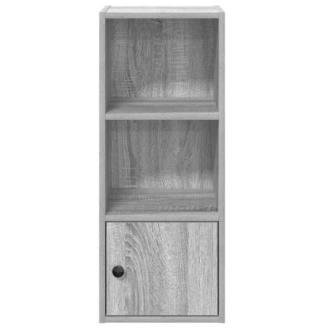 vidaXL Bookcase Grey Sonoma 31x24x77 cm Engineered Wood