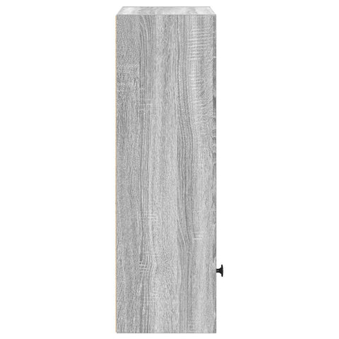 vidaXL Bookcase Grey Sonoma 31x24x77 cm Engineered Wood
