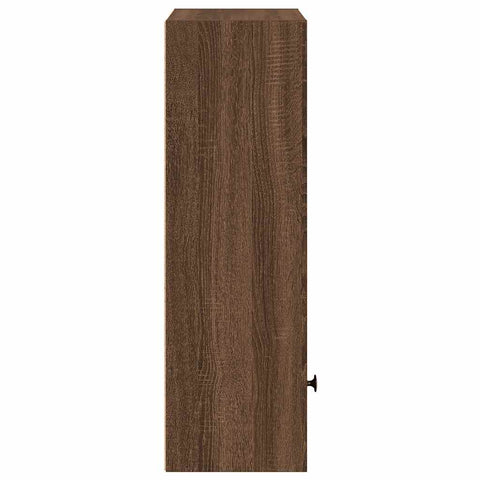 vidaXL Bookcase Brown Oak 31x24x77 cm Engineered Wood