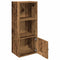vidaXL Bookcase Old Wood 31x24x77 cm Engineered Wood