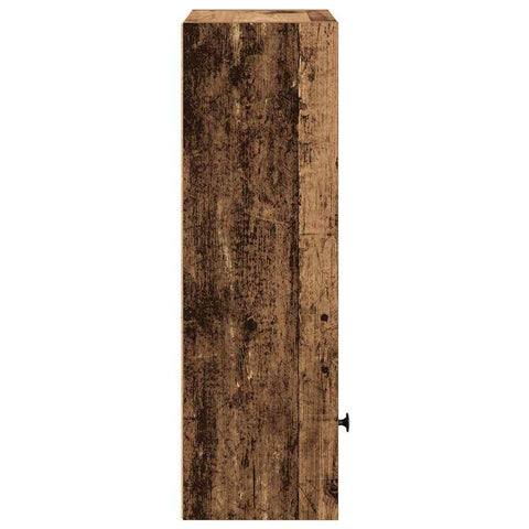 vidaXL Bookcase Old Wood 31x24x77 cm Engineered Wood