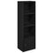 vidaXL Bookcase Black Oak 31x24x102 cm Engineered Wood