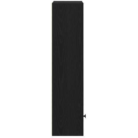 vidaXL Bookcase Black Oak 31x24x102 cm Engineered Wood