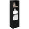 vidaXL Bookcase Black Oak 31x24x102 cm Engineered Wood