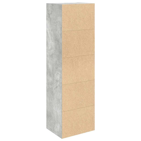 vidaXL Bookcase Concrete Grey 31x24x102 cm Engineered Wood
