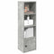vidaXL Bookcase Concrete Grey 31x24x102 cm Engineered Wood