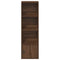 vidaXL Bookcase Brown Oak 31x24x102 cm Engineered Wood