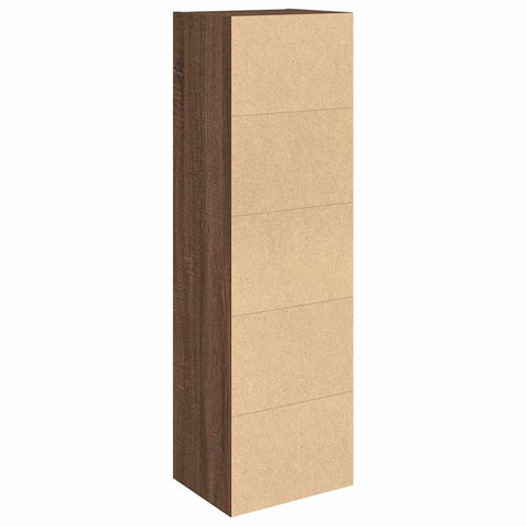 vidaXL Bookcase Brown Oak 31x24x102 cm Engineered Wood