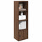 vidaXL Bookcase Brown Oak 31x24x102 cm Engineered Wood