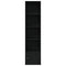 vidaXL Bookcase Black Oak 31x24x127 cm Engineered Wood