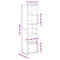 vidaXL Bookcase Sonoma Oak 31x24x127 cm Engineered Wood