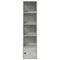 vidaXL Bookcase Concrete Grey 31x24x127 cm Engineered Wood