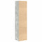 vidaXL Bookcase Concrete Grey 31x24x127 cm Engineered Wood