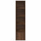 vidaXL Bookcase Brown Oak 31x24x127 cm Engineered Wood