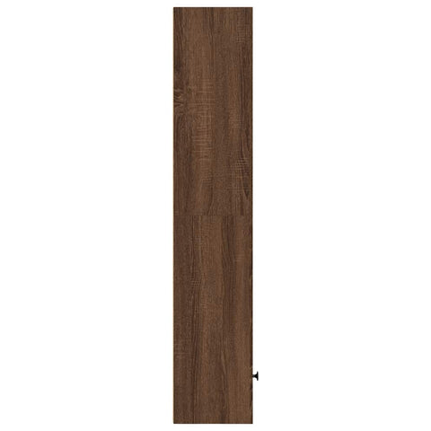 vidaXL Bookcase Brown Oak 31x24x127 cm Engineered Wood