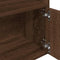 vidaXL Bookcase Brown Oak 31x24x127 cm Engineered Wood