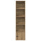 vidaXL Bookcase Artisan Oak 31x24x127 cm Engineered Wood