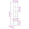 vidaXL Bookcase Artisan Oak 31x24x127 cm Engineered Wood