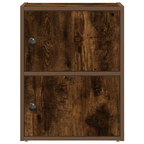 vidaXL Bookcase Smoked Oak 40x24x52 cm Engineered Wood