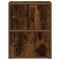 vidaXL Bookcase Smoked Oak 40x24x52 cm Engineered Wood