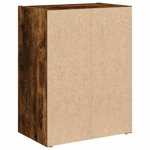 vidaXL Bookcase Smoked Oak 40x24x52 cm Engineered Wood