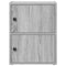 vidaXL Bookcase Grey Sonoma 40x24x52 cm Engineered Wood