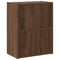 vidaXL Bookcase Brown Oak 40x24x52 cm Engineered Wood