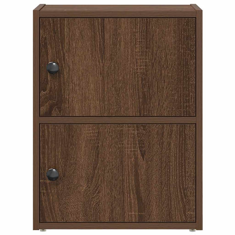 vidaXL Bookcase Brown Oak 40x24x52 cm Engineered Wood