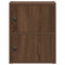 vidaXL Bookcase Brown Oak 40x24x52 cm Engineered Wood