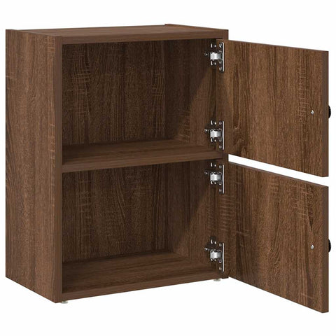 vidaXL Bookcase Brown Oak 40x24x52 cm Engineered Wood