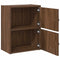 vidaXL Bookcase Brown Oak 40x24x52 cm Engineered Wood