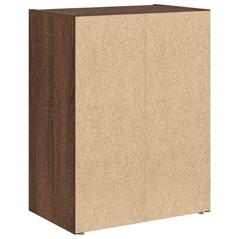 vidaXL Bookcase Brown Oak 40x24x52 cm Engineered Wood