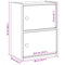 vidaXL Bookcase Brown Oak 40x24x52 cm Engineered Wood