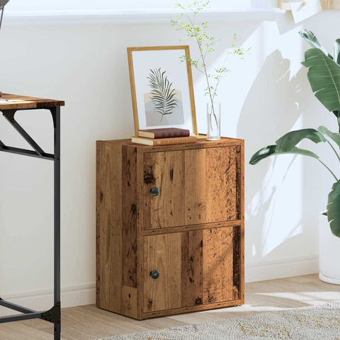 vidaXL Bookcase Old Wood 40x24x52 cm Engineered Wood