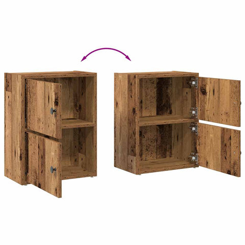 vidaXL Bookcase Old Wood 40x24x52 cm Engineered Wood