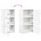 vidaXL Bookcase White 40x24x77 cm Engineered Wood
