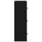 vidaXL Bookcase Black Oak 40x24x77 cm Engineered Wood