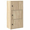 vidaXL Bookcase Sonoma Oak 40x24x77 cm Engineered Wood