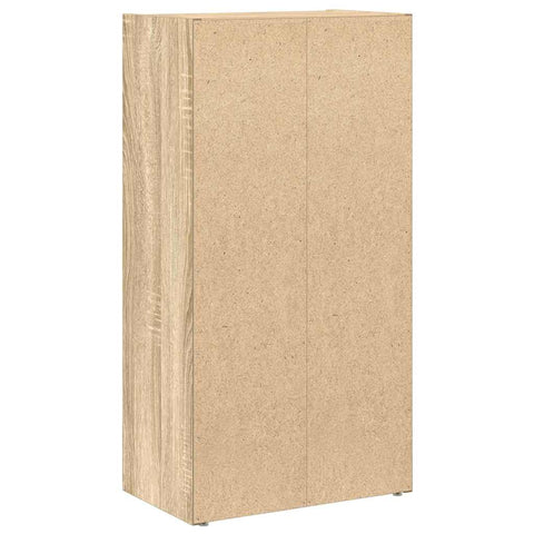 vidaXL Bookcase Sonoma Oak 40x24x77 cm Engineered Wood